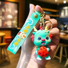 Móc Khóa Rồng xanh - Dây móc dài : 10cm - Mô Hình Cao : 7cm - Nặng : 50gram - No Box : bọc túi OPP - N3-K14-T3-S3
