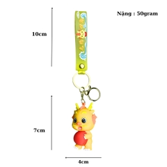 Móc Khóa Rồng vàng- Dây móc dài : 10cm - Mô Hình Cao : 7cm - Nặng : 50gram - No Box : bọc túi OPP - N3-K14-TT1-S3