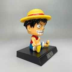 Mô Hình lắc đầu Luffy dơ tay - Cao 12cm - nặng 150gram - Phụ kiện : đế + miếng dán - FULL BOX : box màu - N3-K26-T2-S3