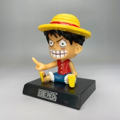Mô Hình lắc đầu Luffy dơ tay - Cao 12cm - nặng 150gram - Phụ kiện : đế + miếng dán - FULL BOX : box màu - N3-K26-T2-S3