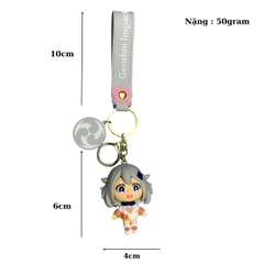 Móc Khóa Genshin Impact Paimon - Dây móc dài : 10cm - Mô Hình Cao : 6cm - Nặng : 50gram - No Box : bọc túi OPP - N3-K15-T5-S1