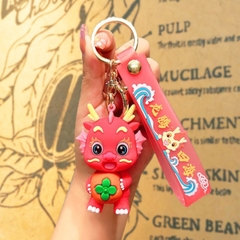 Móc Khóa Rồng đỏ  - Dây móc dài : 10cm - Mô Hình Cao : 7cm - Nặng : 50gram - No Box : bọc túi OPP - N3-K14-T1-S1