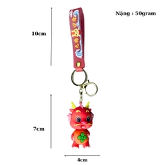 Móc Khóa Rồng đỏ  - Dây móc dài : 10cm - Mô Hình Cao : 7cm - Nặng : 50gram - No Box : bọc túi OPP - N3-K14-T1-S1