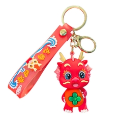 Móc Khóa Rồng đỏ  - Dây móc dài : 10cm - Mô Hình Cao : 7cm - Nặng : 50gram - No Box - SKU: moc62 - (Vat:88223-7)