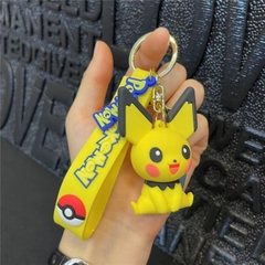 Móc Khóa Pikachu ngồi tai đen - Dây móc dài : 10cm - Mô Hình Cao : 6cm - Nặng : 50gram - No Box : bọc túi OPP