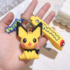 Móc Khóa Pikachu ngồi tai đen - Dây móc dài : 10cm - Mô Hình Cao : 6cm - Nặng : 50gram - No Box : bọc túi OPP