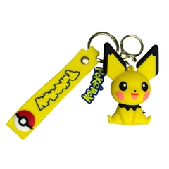Móc Khóa Pikachu ngồi tai đen - Dây móc dài : 10cm - Mô Hình Cao : 6cm - Nặng : 50gram - No Box : - SKU: moc76 - (Vat: 88223-7) -  K78-T3-S5