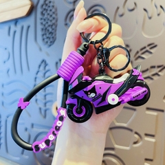 Móc Khóa Motor tím - Dây móc dài : 10cm - Mô Hình Cao : 4cm dài 7cm - Nặng : 50gram - No Box : bọc túi OPP - N3-K13-T5-S2