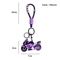 Móc Khóa Motor tím - Dây móc dài : 10cm - Mô Hình Cao : 4cm dài 7cm - Nặng : 50gram - No Box : bọc túi OPP - N3-K13-T5-S2