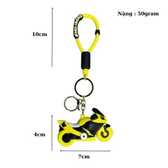 Móc Khóa Motor vàng - Dây móc dài : 10cm - Mô Hình Cao : 4cm dài 7cm - Nặng : 50gram - No Box : bọc túi OPP - N3-K13-T6-S1