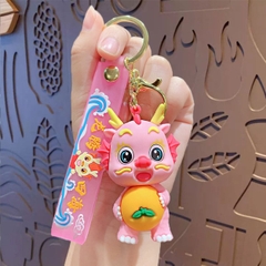 Móc Khóa Rồng hồng  - Dây móc dài : 10cm - Mô Hình Cao : 7cm - Nặng : 50gram - No Box : bọc túi OPP -K79-T2-S14