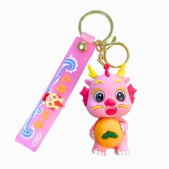 Móc Khóa Rồng hồng  - Dây móc dài : 10cm - Mô Hình Cao : 7cm - Nặng : 50gram - No Box - SKU: moc63 - (Vat:88223-7) -K79-T2-S14