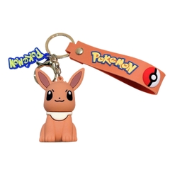 Móc Khóa Pokemon Flareon - Dây móc dài : 10cm - Mô Hình Cao : 6cm - Nặng : 50gram - No Box : bọc túi OPP