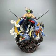 Mô Hình OnePiece 2 trong 1 Luffy gear 5 và Zoro enma đại chiến kaido rồng - Cao 20cm - ngang 15cm Nặng tổng thể : 350gram - Phụ kiện : 3 kiếm + 1 đảo đầu lâu + mô hình Luffy và Zoro -no box  N4-k14