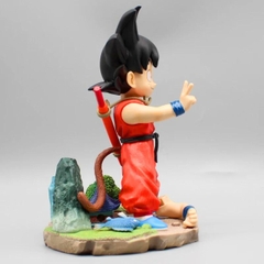 Mô hình DragonBall Goku Kid đứng chào - Cao 19cm - ngang 13cm - nặng 450gram - Phụ kiện : Tay thay thế -  Box màu - Dragon Ball N1-ST11