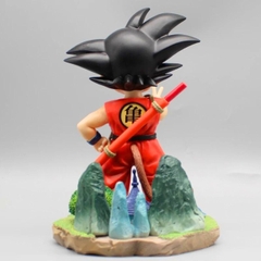 Mô hình DragonBall Goku Kid đứng chào - Cao 19cm - ngang 13cm - nặng 450gram - Phụ kiện : Tay thay thế -  Box màu - Dragon Ball N1-ST11