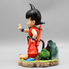 Mô hình DragonBall Goku Kid đứng chào - Cao 19cm - ngang 13cm - nặng 450gram - Phụ kiện : Tay thay thế -  Box màu - Dragon Ball N1-ST11