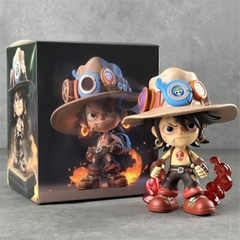 Mô Hình OnePiece Ace chibi dáng đứng - Cao 15cm - Nặng 300gram - Có Hộp màu - Figure anime One Piece - N1-K46-T4-S3