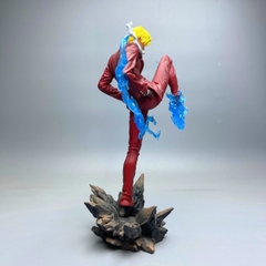 Mô Hình OnePiece Sanji chiến đấu áo nâu - Cao 24cm - ngang 9cm - nặng 300gram - full box - có hộp màu - N1-K38-T3-S5