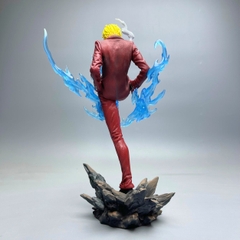 Mô Hình OnePiece Sanji chiến đấu áo nâu - Cao 24cm - ngang 9cm - nặng 300gram - full box - có hộp màu - N1-K38-T3-S5