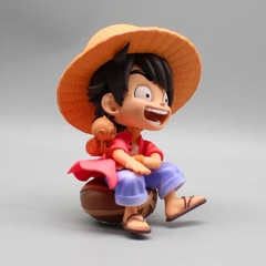 Mô Hình One Piece Luffy AI Chibi ngồi - Cao 16cm - nặng 300gram - Có Hộp màu - Figure anime One Piece - N1-K29-T4-S1