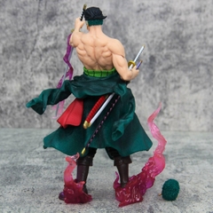 Mô Hình OnePiece Zoro dáng đứng cầm kiếm - Cao 24cm - nặng 450gram - Phụ kiện : Kiếm , đầu thay thay thế -  Figure OnePiece -  Có Hộp màu - N4-K15