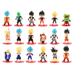 Mô hình DragonBall Bộ 18 nhân Vật Chibi Dragon ball - Cao 6-7cm - nặng 350gram - Dragon Ball - no box , bọc túi opp - N3-K50-T3-S1