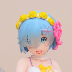 Mô Hình RE:ZERO Rem thiên thần váy tím - Cao 19cm - nặng 100Gram - Figure RE:ZERO - Có Box Màu