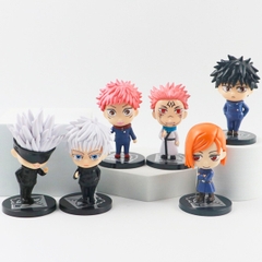 Mô Hình chibi 6 nhân vật Jujutsu Kaisen - Cao 8cm - nặng 300Gram - No Box : Bọc túi OPP - Figure anime Jujutsu Kaisen - N3-K43-T3-S3