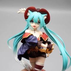 Mô Hình Hatsune Miku cầm kiếm - Cao 19cm - nặng 170Gram - Figure Miku - Có Hộp màu - N1-K35-T2-S3
