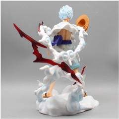 Mô Hình OnePiece Luffy Gear 5 đứng cầm nón rơm - Cao 26cm - nặng 600Gram - Figure OnePiece - box nhựa - có hộp màu - N4-K15