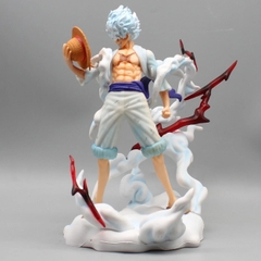 Mô Hình OnePiece Luffy Gear 5 đứng cầm nón rơm - Cao 26cm - nặng 600Gram - Figure OnePiece - box nhựa - có hộp màu - N4-K15
