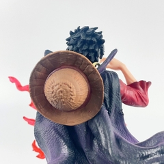 Mô hình One Piece Luffy Haki hoa anh đào - Cao 17cm - nặng 150gram - Figure One Piece - Có Box màu