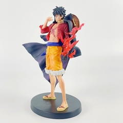 Mô hình One Piece Luffy Haki hoa anh đào - Cao 17cm - nặng 150gram - Figure One Piece - Có Box màu