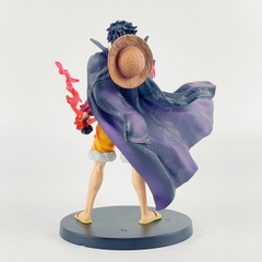 Mô hình One Piece Luffy Haki hoa anh đào - Cao 17cm - nặng 150gram - Figure One Piece - Có Box màu