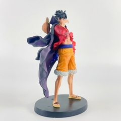 Mô hình One Piece Luffy Haki hoa anh đào - Cao 17cm - nặng 150gram - Figure One Piece - Có Box màu