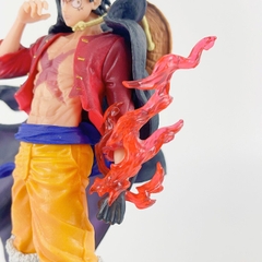 Mô hình One Piece Luffy Haki hoa anh đào - Cao 17cm - nặng 150gram - Figure One Piece - Có Box màu