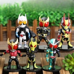 Mô Hình Bộ 6 nhân vật Kamen Rider chibi bản A - Cao 10cm - nặng 300gram - No Box : bọc túi OPP - Figure anime Kamen Rider