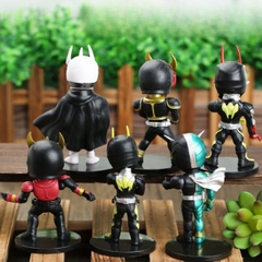 Mô Hình Bộ 6 nhân vật Kamen Rider chibi bản A - Cao 10cm - nặng 300gram - No Box : bọc túi OPP - Figure anime Kamen Rider