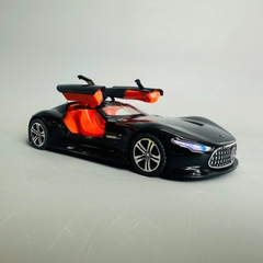 Mô Hình xe mẹc đen tỉ lệ 1:24 Hợp kim có thể mở cửa - bánh sau chạy cót - Dài 20.5cm - rộng 8cm - cao 4cm - nặng : 800gram - FULL BOX : box màu SKU : oto323 -  N3-K8-T2-S3
