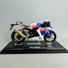 Mô Hình xe máy cbr1000 1:12 xanh đỏ trắng Hợp kim - Có tiếng - đèn pha sáng - Dài 17.5cm - rộng 6cm - cao 10cm - nặng ~ 1000gram - FULL BOX : box màu SKU : oto336 n3-k6-t5-s4