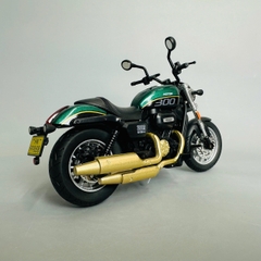 Mô Hình xe máy shan300 1:12 đen Hợp kim - Có tiếng - đèn pha sáng - Dài 17.5cm - rộng 7cm - cao 11cm - nặng ~ 800gram - FULL BOX : box màu SKU : oto335 - N3-K1-T4-S4