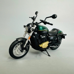 Mô Hình xe máy shan300 1:12 đen Hợp kim - Có tiếng - đèn pha sáng - Dài 17.5cm - rộng 7cm - cao 11cm - nặng ~ 800gram - FULL BOX : box màu SKU : oto335 - N3-K1-T4-S4