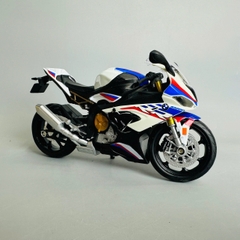 Mô Hình xe máy bmw s1000r xanh trắng 1:12 Hợp kim - Dài 17.5cm - rộng 6cm - cao 10cm - nặng ~ 700gram - FULL BOX : box màu SKU : oto338 n3-k6-t5-s3
