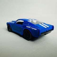 Mô Hình xe Mustang xanh biển sọc trắng tỉ lệ 1:36 Hợp kim có thể mở cửa - bánh sau chạy cót - Dài 11cm - rộng 5cm - cao 4cm - nặng : 500gram - FULL BOX : box màu SKU : oto354 n3-k11-t4-s3
