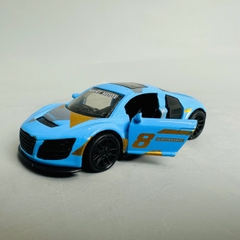 Mô Hình xe Audi xanh họa tiết tỉ lệ 1:43 Hợp kim có thể mở cửa - bánh sau chạy cót - Dài 10cm - cao 3cm - nặng 200gram - Figure Oto - FULL BOX : box màu - SKU : oto363 số 17