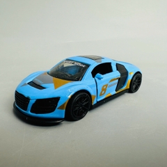 Mô Hình xe Audi xanh họa tiết tỉ lệ 1:43 Hợp kim có thể mở cửa - bánh sau chạy cót - Dài 10cm - cao 3cm - nặng 200gram - Figure Oto - FULL BOX : box màu - SKU : oto363 số 17
