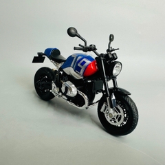 Mô Hình xe máy Motor BMW R9T xanh đỏ 719 1:12 Hợp kim - Dài 17.5cm - rộng 7cm - cao 11cm - nặng ~ 700gram - FULL BOX : box màu SKU : oto385 n3-k6-t5-s3