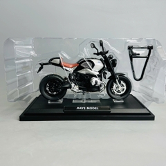 Mô Hình xe máy Motor BMW R9T xám 1:12 Hợp kim - Dài 17.5cm - rộng 7cm - cao 11cm - nặng ~ 700gram - FULL BOX : box màu SKU : oto384  n3-k6-t5-s2