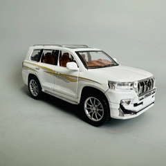 Mô Hình xe Landcruiser prado trắng tỉ lệ 1:24 Hợp kim có thể mở cửa - bánh sau chạy cót - Dài 21cm - cao 8cm - nặng 1000gram - Figure Oto - FULL BOX : box màu - SKU : oto397 N3-K1-T1-S4